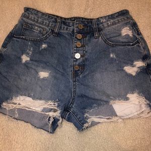 denim shorts